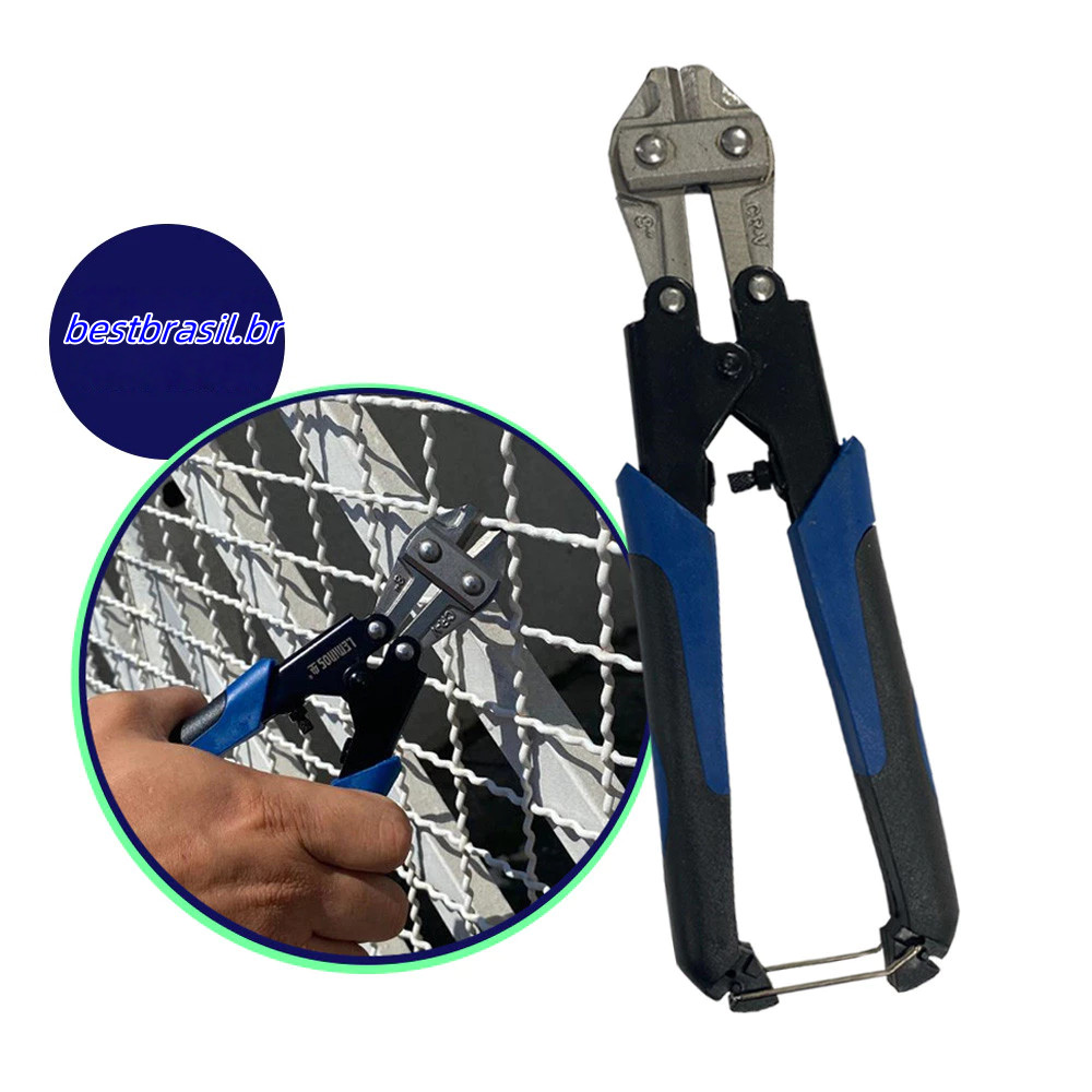 Alicate Tesoura Corta Vergalhão Cabos Aço 8 Pol Cr-V 6mm em Oferta na Shopee