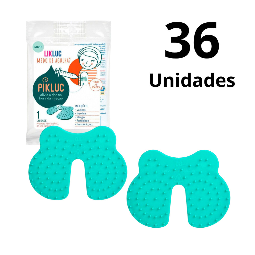 Kit 36 Pikluc Likluc Alívio Da Dor Na Hora Injeção Vacina