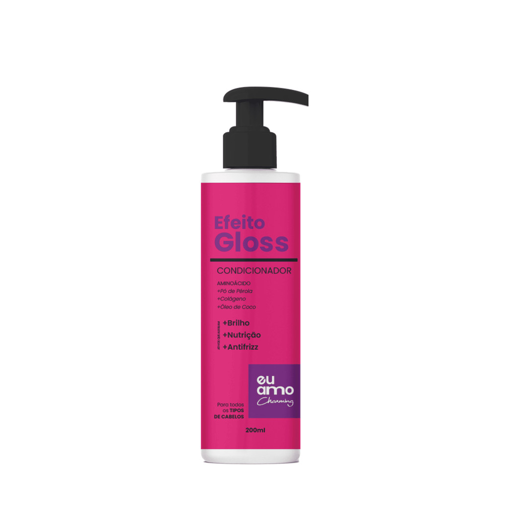 Condicionador Efeito Gloss Brilho Intenso Eu Amo Charming 200ML em Oferta na Shopee
