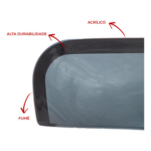 Detalhes do Calha Chuva Defletor Acrílico Tg Poli Honda Crv 12/16