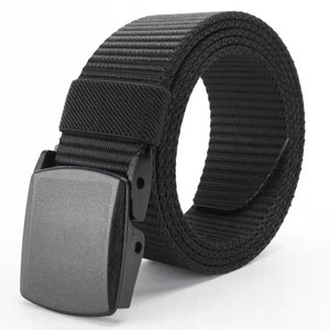Moda Cinto Largo Masculino Nylon Fivela de Plástico Náilon militar 1000D Impermeável contra a suor leve Ajustável Diário