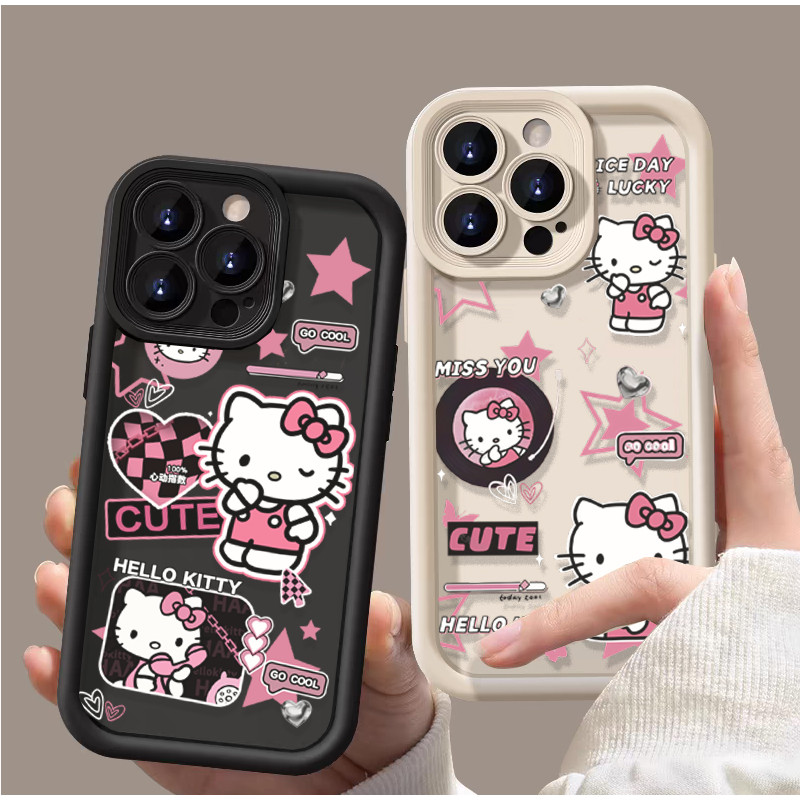 Capa Para Redmi Note 14 4G 12 13 PRO 5G Plus 8 11 10 12S 11S Hello Kitty Dos Desenhos Animados Bonito Silicone Macio Cas em Oferta na Shopee