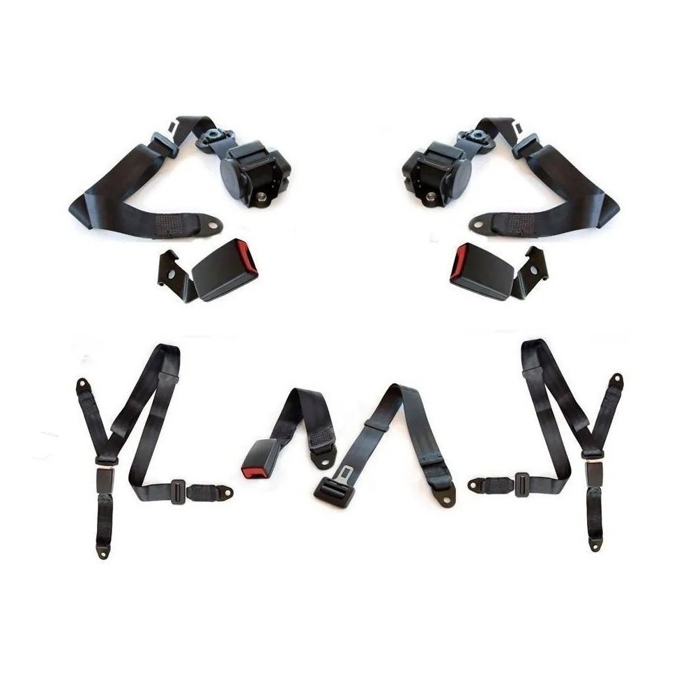 Kit Cinto Segurança Fiat Uno 4 Portas - Jogo 5 Acentos