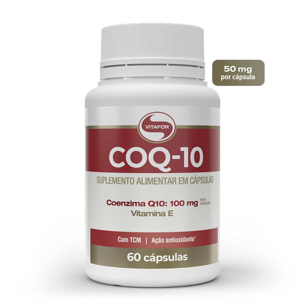 Coenzima Q10 100mg Vitafor 60 Cápsulas
