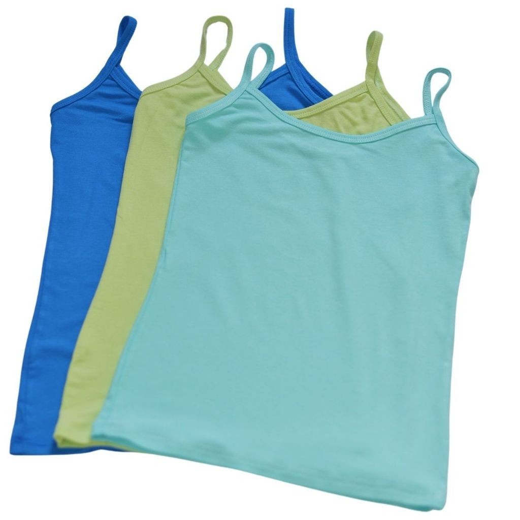 Kit 3 Unidades Blusinha Regata Alcinha Fina Basica Lisa em Oferta na Shopee