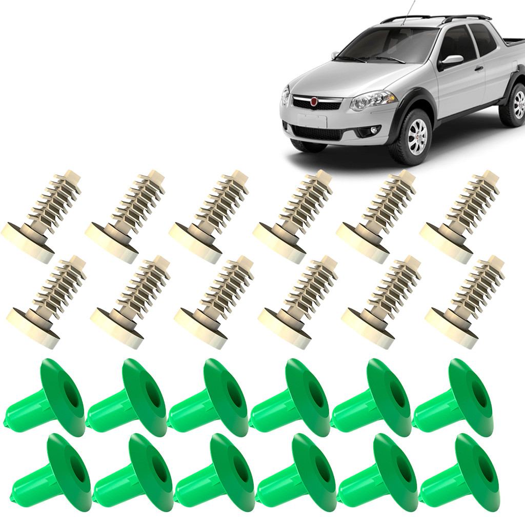 Kit Grampo Presilha 24 Peças Moldura Paralama Strada Trekking Working 14 15 16 2017 2018 2019 2020