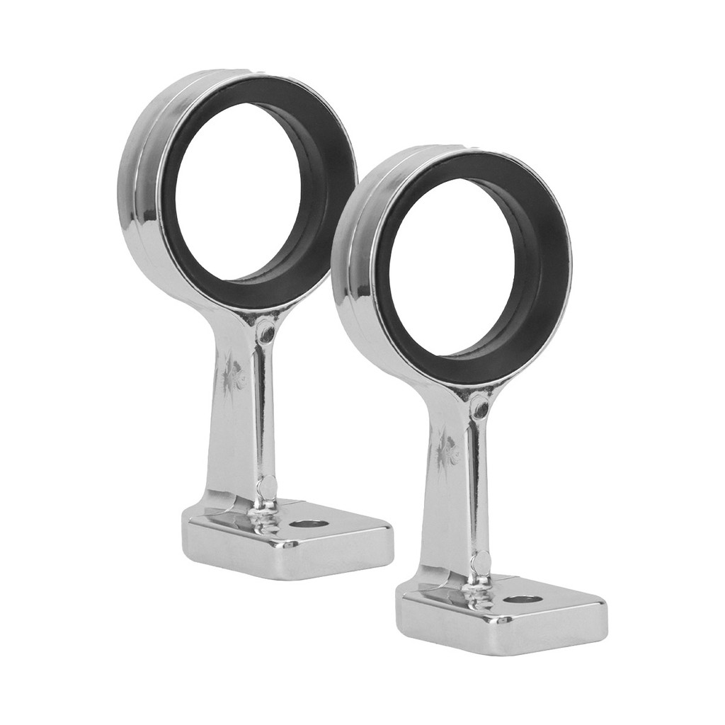 2 Suporte Corneta Buzina Maritima 45cm Base Buzina Reforçado Suporte Pé Instalação Fixação Buzinas