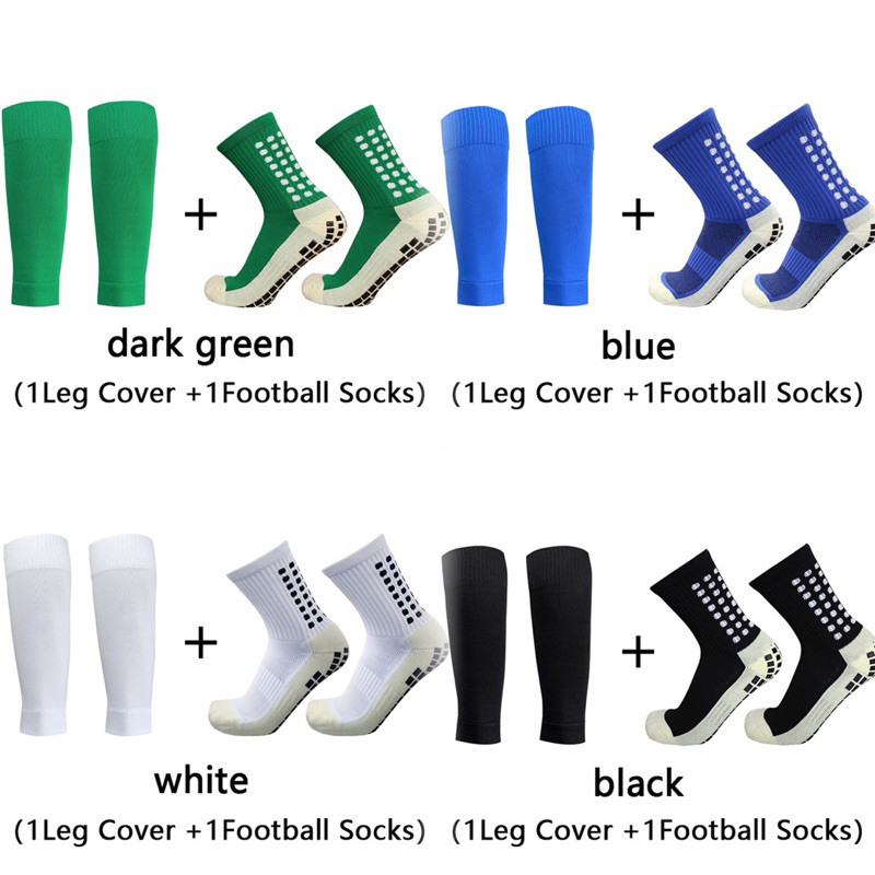 Kit Meia De Futebol Antiderrapante + Suporte para Panturrilha MDL14 em Oferta na Shopee