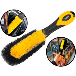Escova Para Furo De Rodas Limpar Pneus Limpeza Automotiva Tipo Pepino Cerdas Em Nylon Vonder