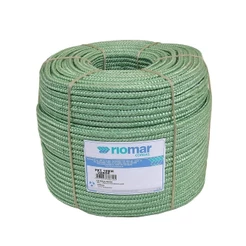 Corda Riomar Pet Trançada Verde Tipo Seda 10mm x 225m 15Kg
