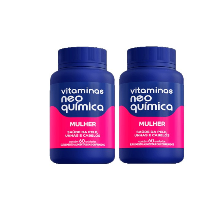 Kit Com 2x Vitaminas Mulher 60 Comprimidos - Neo Quimica