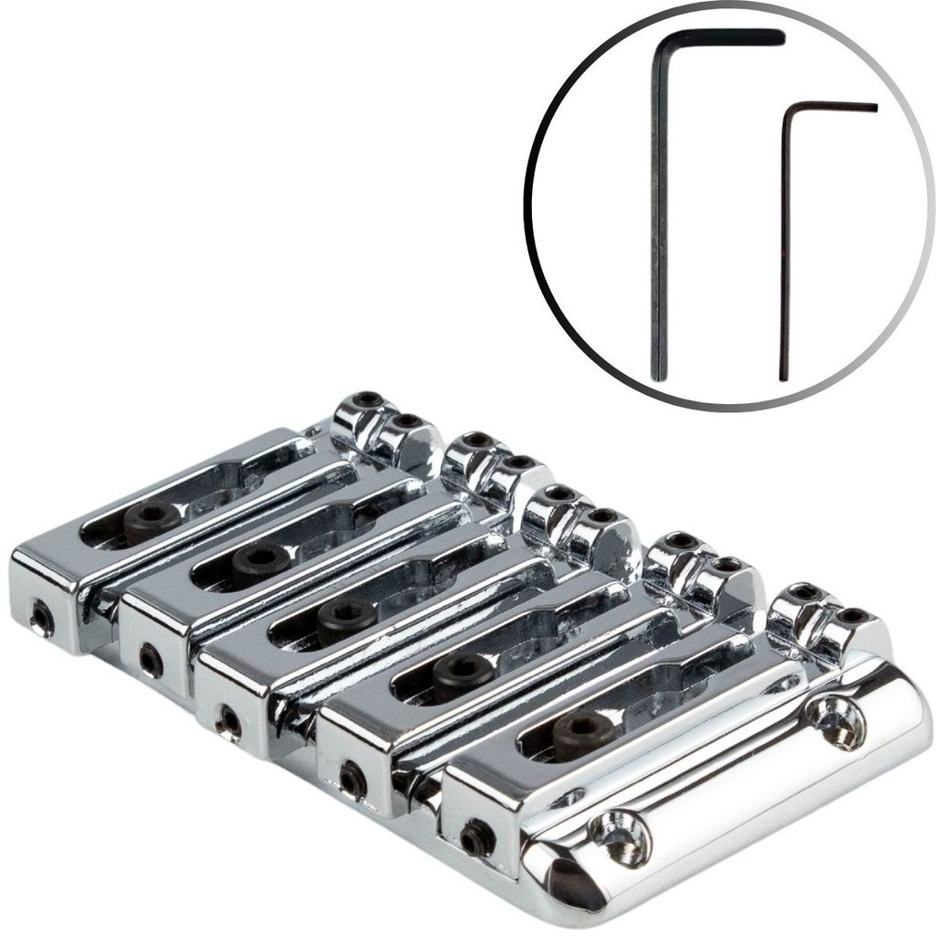 Ponte 5 Cordas Para Contra Baixo Moderno 18mm -BB285 Cromado