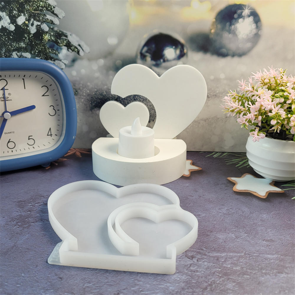 Incompleto Amor Inserir Decoração Cimento Gesso Molde De Silicone DIY