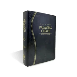 Bíblia de Estudo Palavras Chave | ARC | Hebraico - Grego | Capa Luxo Preta