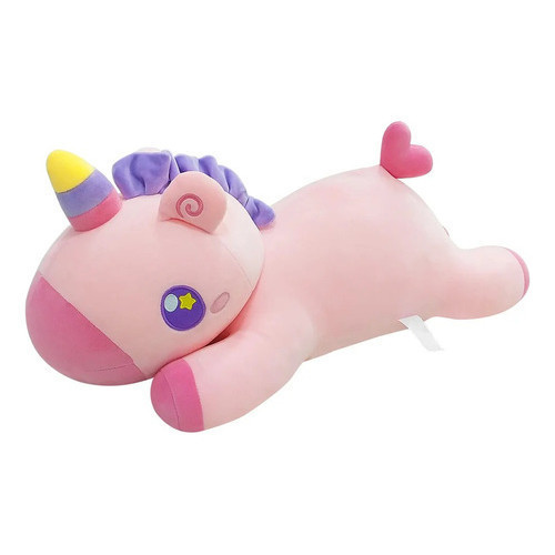 Pelúcia Unicórnio Fofinho Deitado - 53,5cm - Caa Toys