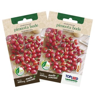 2X Sementes de Pimenta Bode (Vermelha) TOPSEED em Oferta na Shopee