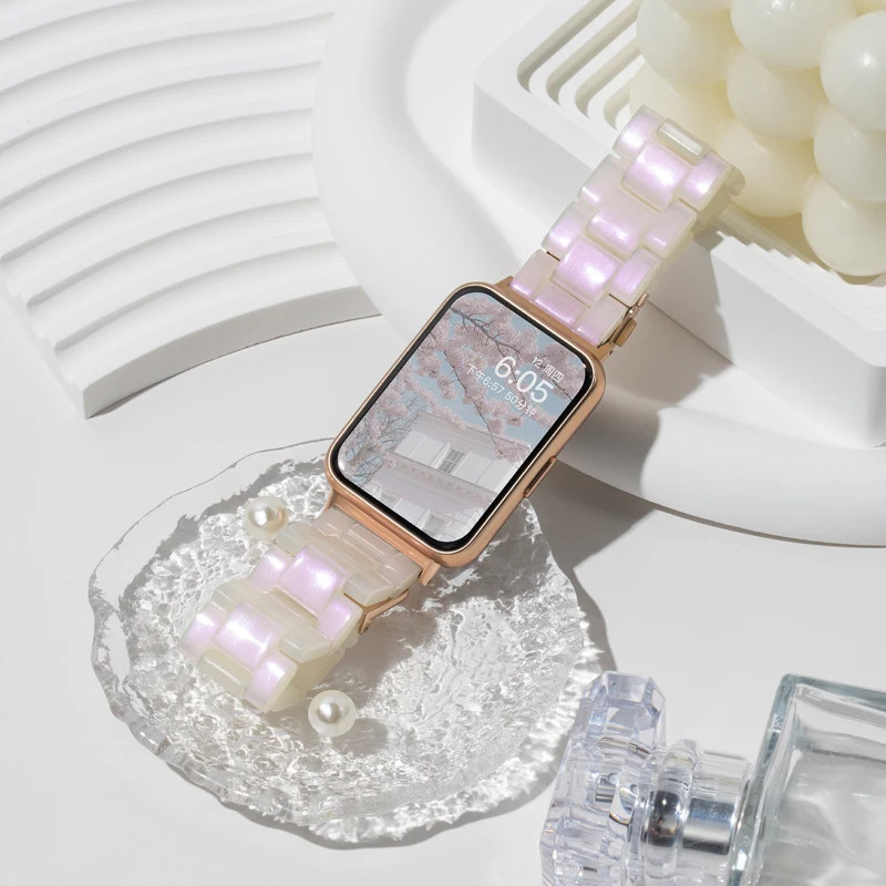 Pulseira Galaxy Fit3 Faixa De Resina Mulher Para Samsung Fit 3 Acessórios De Rep