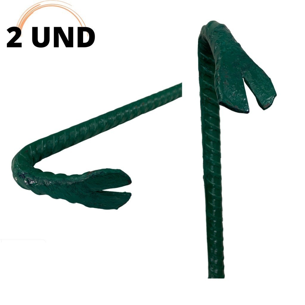 2 Pe de Cabra Reforçado 5/8x60cm Alavanca Vergalhão Pintado em Oferta na Shopee