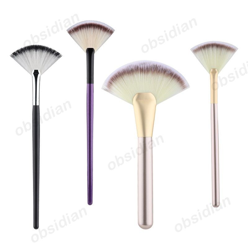 Pincel de maquiagem Pincel facial Pincel ergonômico para blush Pincel de maquiagem luxuoso e inovador para blush e pó Ferramentas de beleza Cosméticos Maquiagem facial profissional fácil de usar [OBSIDIAN]