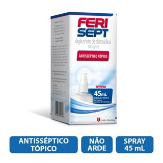 Antisseptico Ferisept 10mg Spray 45ml em Oferta na Shopee