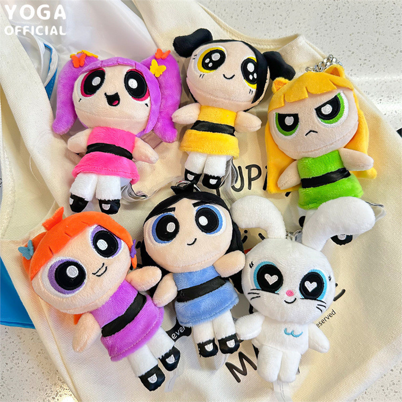 NWJNS O Powerpuff Girls Plush Doll Chaveiro Coelhinhos em Oferta na Shopee