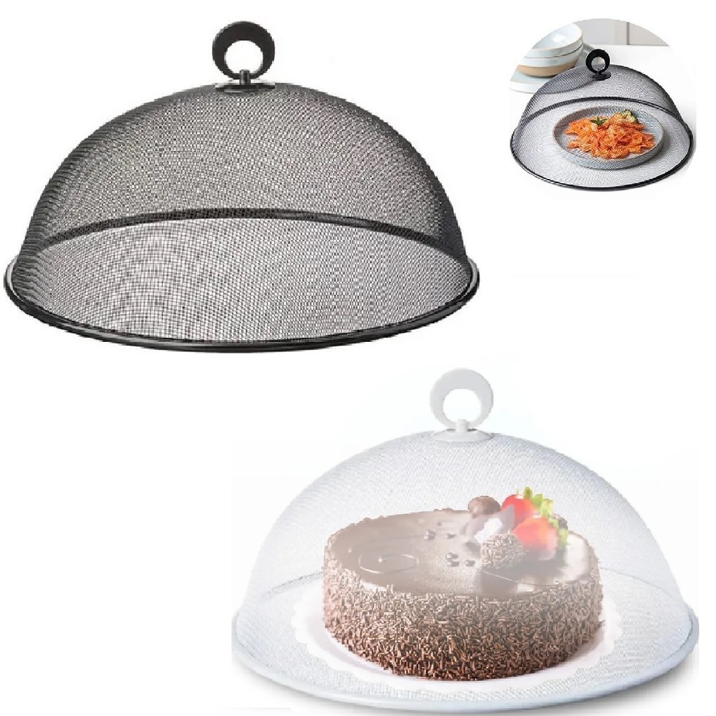 Kit 2 Tampa Tela 30cm Utilidades Domésticas Para Alimentos