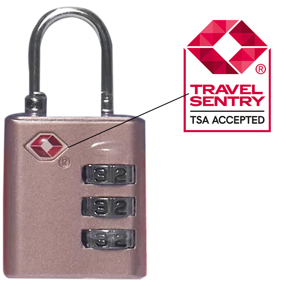 Cadeado TSA Para Viagem Com Combinação Cilíndrico Aço Lock 3
