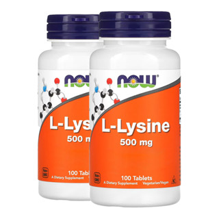 Kit 2x L-lisina 500 mg Now Foods 100 Tablets Importado/Made in Usa em Oferta na Shopee