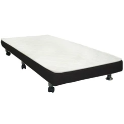 Cama Auxiliar D28 Solteiro Bordado Nero Black (79x171x11) - Ortobom