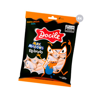 Kit com 4 Pct Marshmallow Twist Pinta Língua 220g Docile em Oferta na Shopee