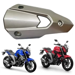 PROTETOR ESCAPE ESCAPAMENTO FZ25 FAZER 250 2018 2019 2020 2021 2022 2023 PRATA PARAMOTOS YAMAHA