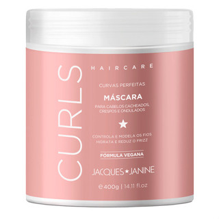 Máscara Hidratação Tratamento Creme Ondulados Cacheados Crespos Hair Care Curls Jacques Janine 400g em Oferta na Shopee