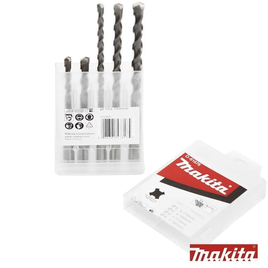 Jogo de Broca Videa SDS Plus 5pcs MAKITA D-61678 em Oferta na Shopee