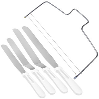 Kit 4 Espátulas Confeiteiro e Nivelador Fatiador Inox Para Bolos Tortas Cupcakes Muffins Confeitaria em Oferta na Shopee