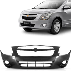 Parachoque Dianteiro Cobalt 2012 2013 2014 2015 Preto Liso Com Furo