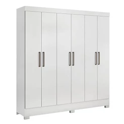 Guarda Roupa Casal Prático Branco - Demóbile