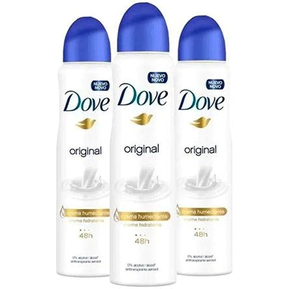 Kit  3 Unidades Desodorante Dove Original Aerosol 150ml/89g