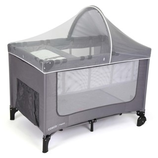 Berço Portátil Happy Cinza Cosco Kids em Oferta na Shopee