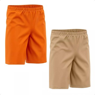 Bermuda Oxford Caqui Trabalho Profissional Uniforme em Oferta na Shopee