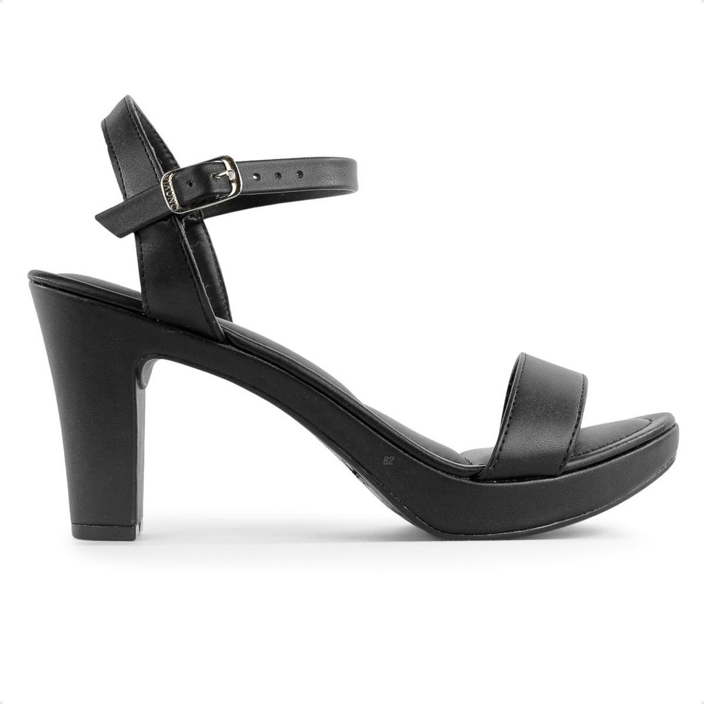 Sandália Via Uno Salto Alto Grosso Feminina 100% Original Com Nota Fiscal e Garantia