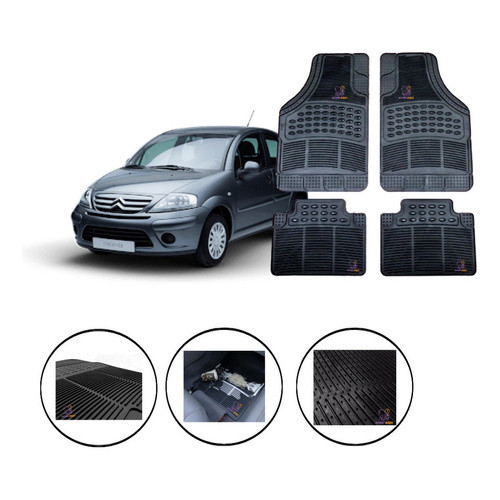 Jogo Tapete Carpete Borracha Citroen C3 Xtr Todos