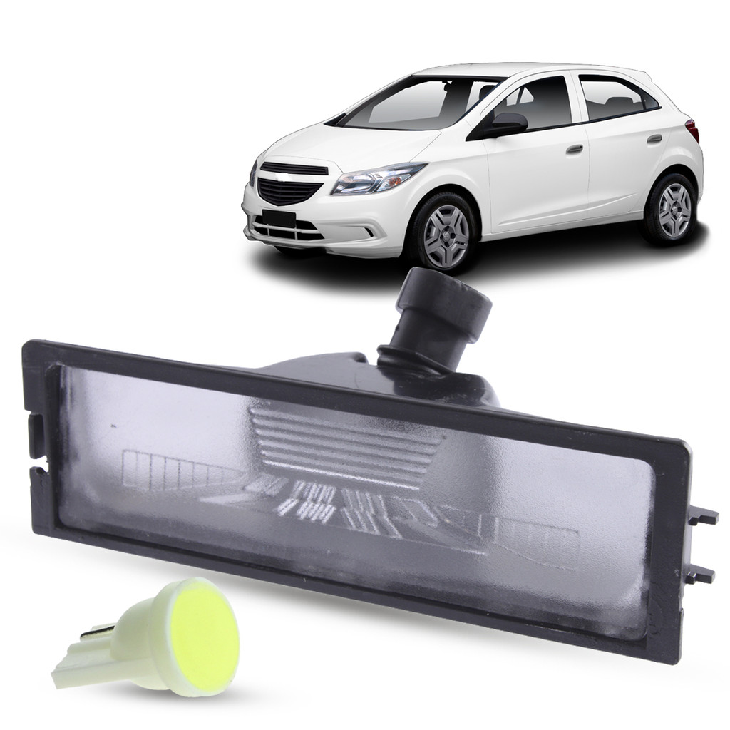 Lanterna Luz de Placa + Soquete e LED Chevrolet Onix Prisma 2013 2014 2015 2016 2017 2018 2019 2020