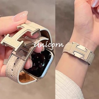 Pulseira De Couro Para Apple Watch Band 40mm 41mm 45mm 44mm 42mm Ultra 3/2 49mm 46mm Fashion Correa IWatch Série 11 10 9 em Oferta na Shopee