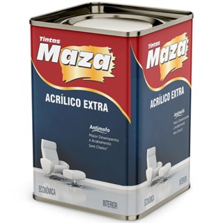 Tinta Acrílica Extra Branco Fosco 18L - MAZA em Oferta na Shopee