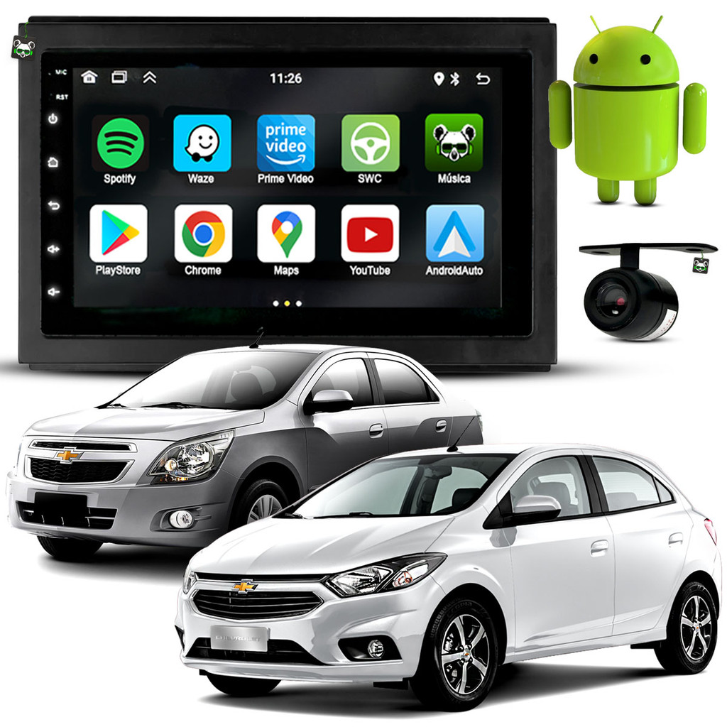 Kit Central Multimidia Android 7 Pol Onix 2013 14 15 2016 2017 2018 Cobalt 2011 12 13 2014 2015 em Oferta na Shopee