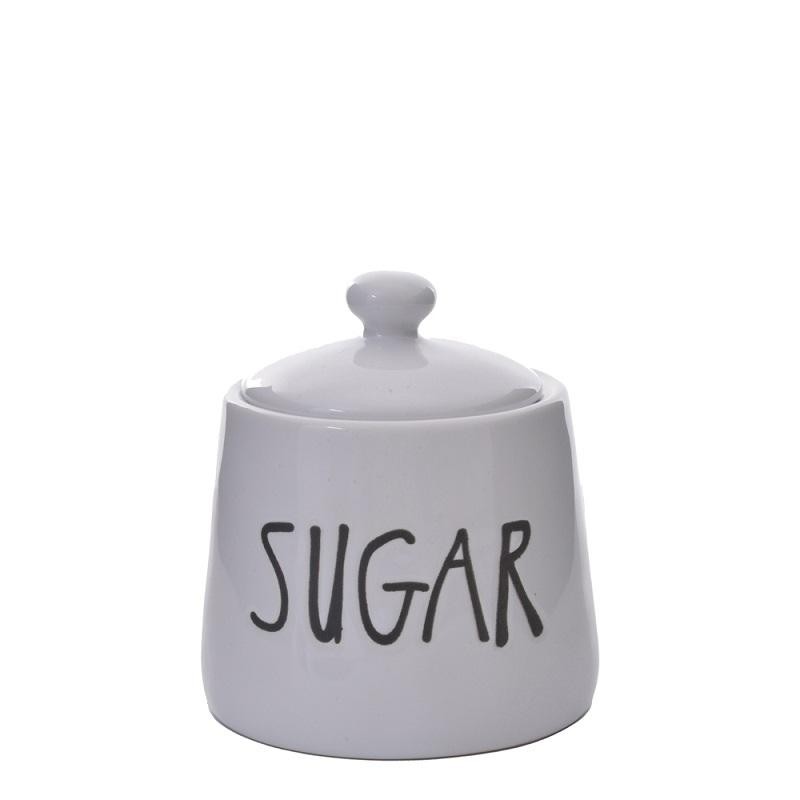 Pote para Açúcar Happy Sugar 8.5x12x8.5Cm Cerâmica