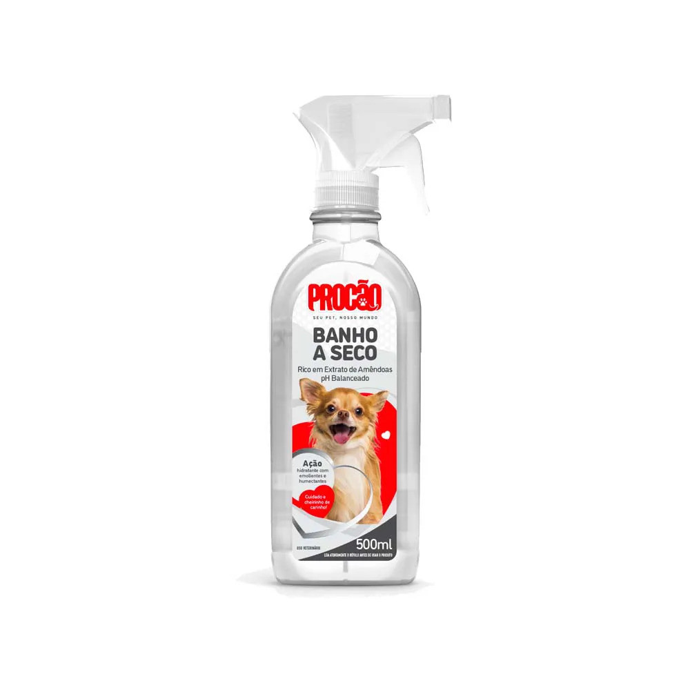 Banho A Seco E Eliminador De Odores Para Cães Pets – Procão em Oferta na Shopee