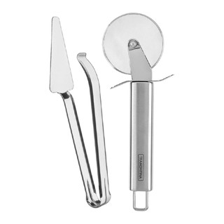 Kit Pegador Espátula Cortador Pá Para Pizza Aço Inox Tramontina Corta Fácil Não Enferruja Qualidade em Oferta na Shopee