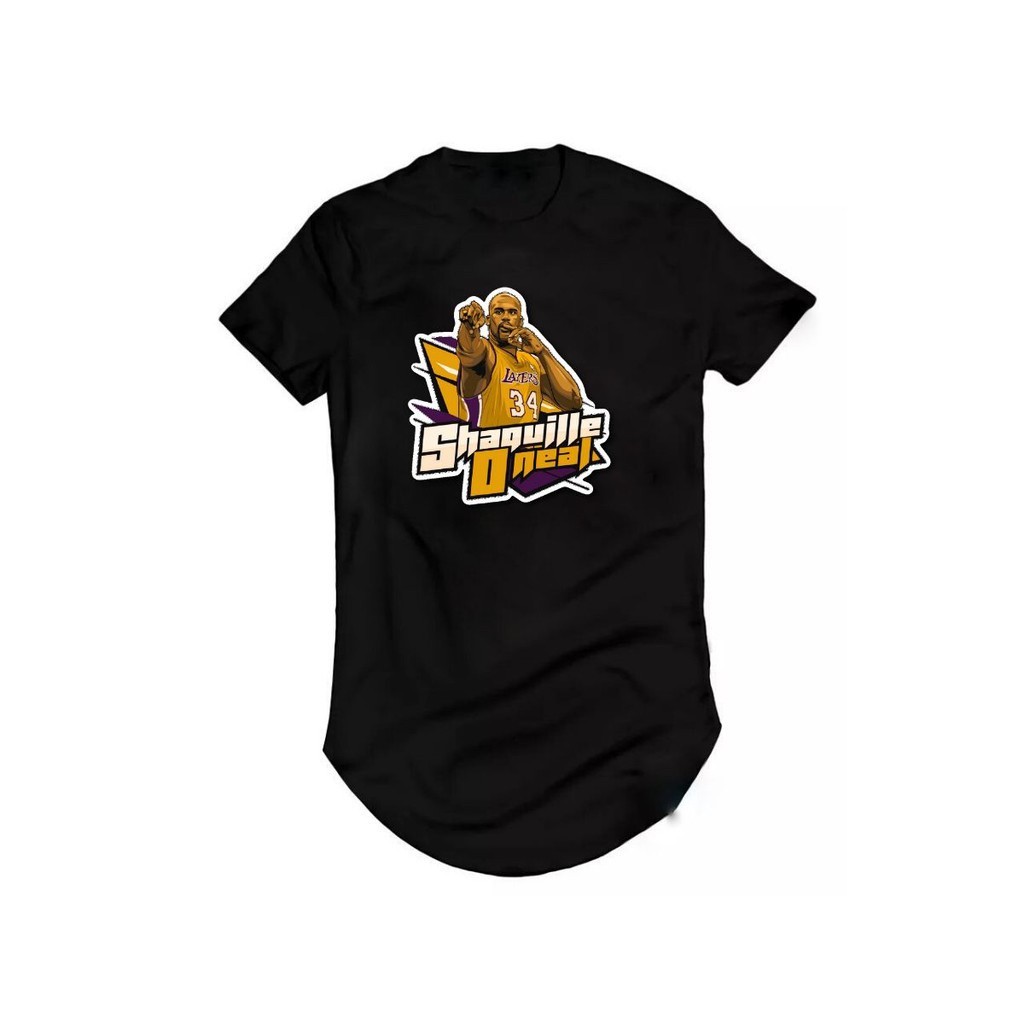 Camiseta Longline Shaquille Oneal Miami Russell Basquete
