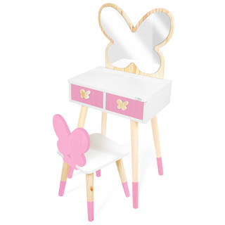 Penteadeira Cadeirinha e Espelho Borboleta em Oferta na Shopee